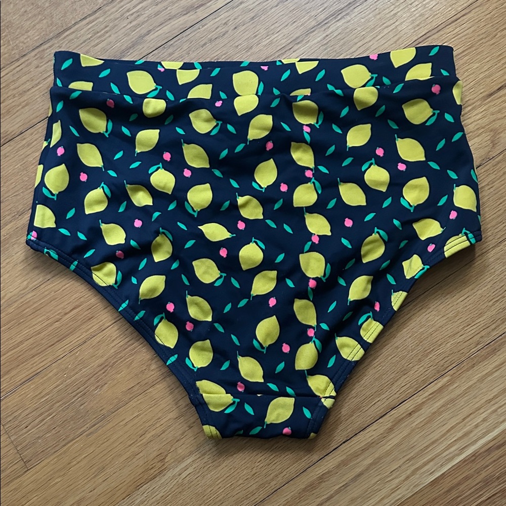 Boden Lemon Print Bikini Bottoms - Picture 2 of 7